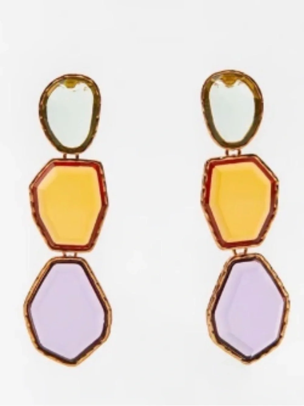 Zara resin earrings
